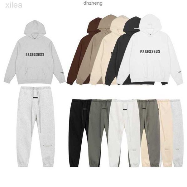 

men's hoodies sweatshirts mens designer women essent fashion loose essentail streetwear clothing essen lovers high street essentiel tra, Black