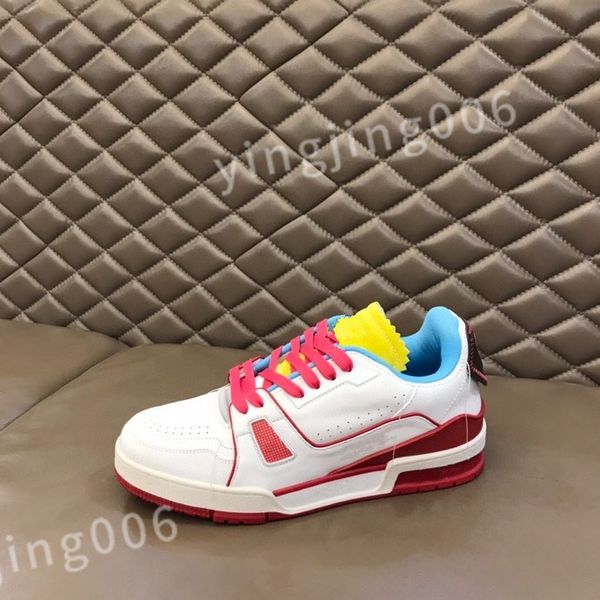 

2023 new luxury casual shoes for mens woman trainer men sneakers designer shoes retro black white blue denim leather casual sneaker size 39-