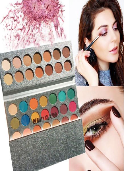 

beauty glazed 63 colors eyeshadow new arrival charming eyeshadow palette make up palette matte shimmer pigmented eye shadow powder9735169