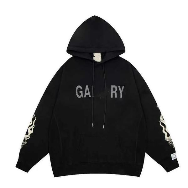 

2023 new designer mens and womens hoodie fashion brand sweatshirt pure cotton round neck hooded fashion letter printing mens couple clothing, Black