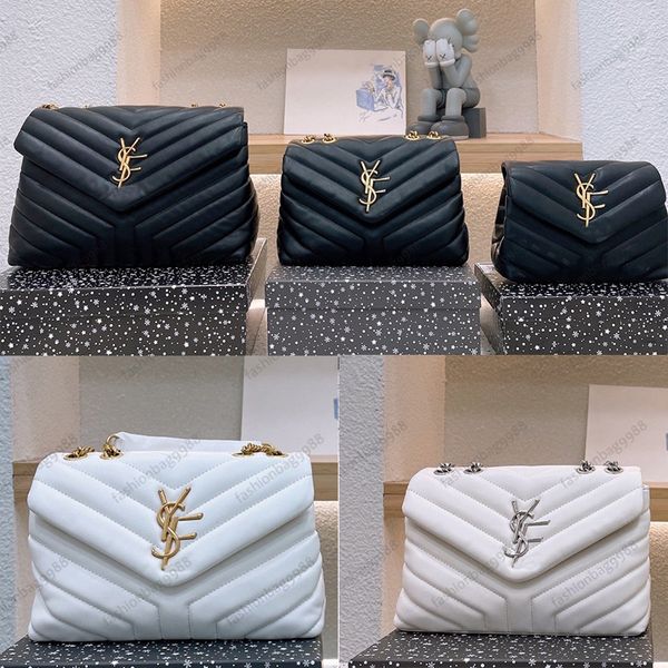 

loulou designer bags y-shaped shoulder bag handbags chain tote bag real leather women bag crossbody large capacity shoulder bags quilted mes