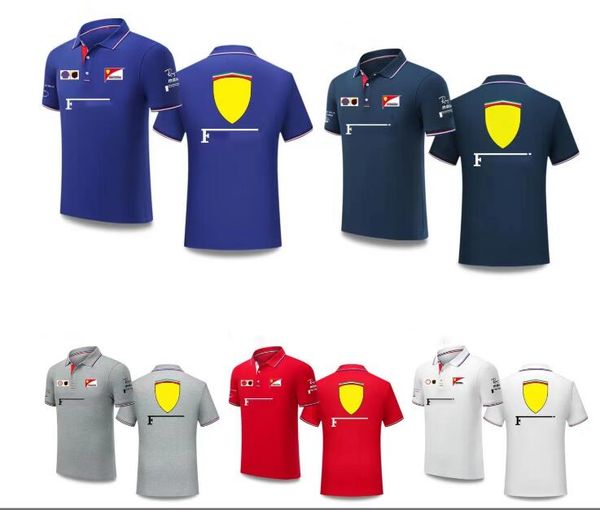 

f1 racing short sleeve t shirt summer team polo shirt same customized