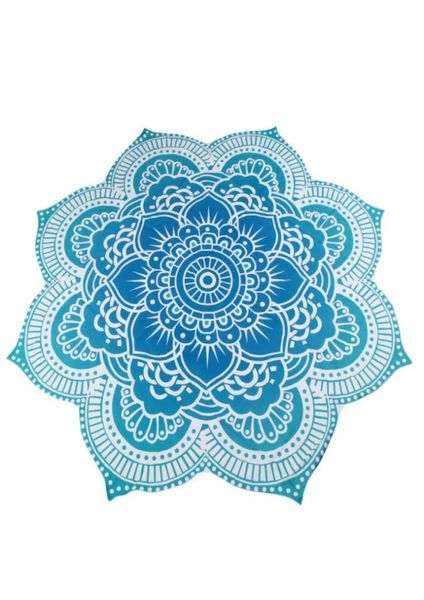 

whole 4 colors round 150150cm gifts beach towel mat yoga blankets beach cover up pool home shower towel table cloth yoga mat7800062