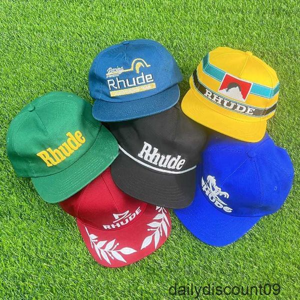 

rhude collections baseball caps outdoor casual truck hat adjustable couple caplxi0, Blue;gray