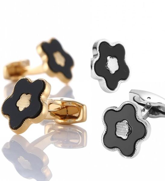 

gold flower french shirt cufflinks jewelry shirt cufflink for mens brand fashion cuff link wedding groom button cuff links 923 d38996550, Silver