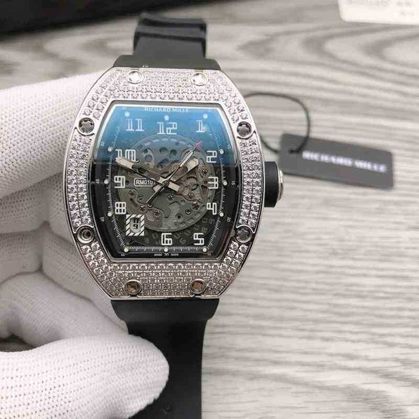 

watch designer luxury mens mechanics richa milles wristwatch man tian xing diamond inlaid imported mechanical men's wine barrel large d