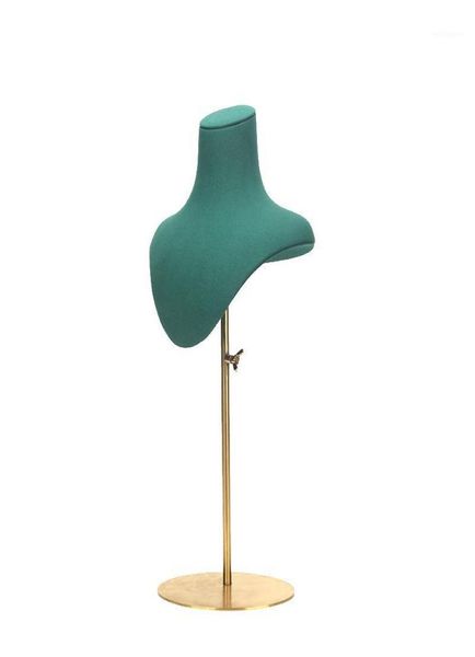 

jewelry pouches bags green 3pc set necklace display stand for women mannequin bust microfiber portrait pendent long chain counter8016163, Pink;blue
