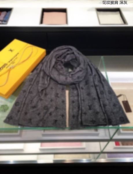 

2023 designer cashmere scarf women new fashion autumn winter warm shawl scarf clothing collocation, Blue;gray