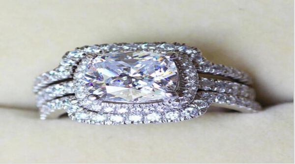 

victoria wieck cushion cut 8mm stone 5a zircon stone 10kt white gold filled lovers 3in1 engagement wedding ring set sz 51189781119808517, Slivery;golden
