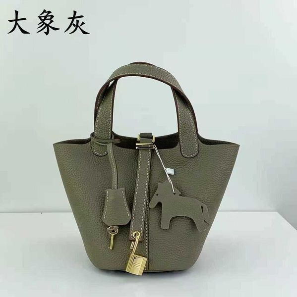 

authentic handbag desinger totes picotin bags cordio togo layer cowhide bucket bag mini women h family lychee grain vegetable basket b eu0k