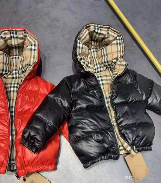 

brand b outerwear winter warm coat kids clothes windproof thicken boys girls down coat2907027, Blue;gray