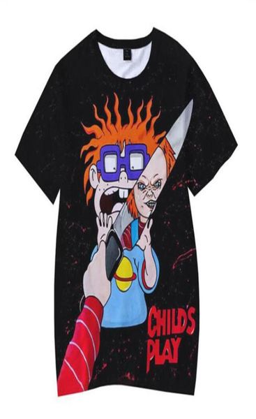 

child039s play chucky 3d print t shirt men women summer fashion casual hip hop tshirt horror movie harajuku streetwear funny t4600924, White;black