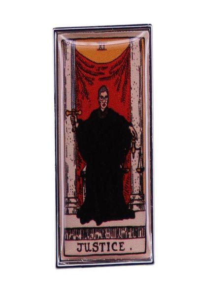 

rbg justice tarot enamel pin ruth bader ginsburg brooch court feminism badge fashion jewelry decor4999749, Blue