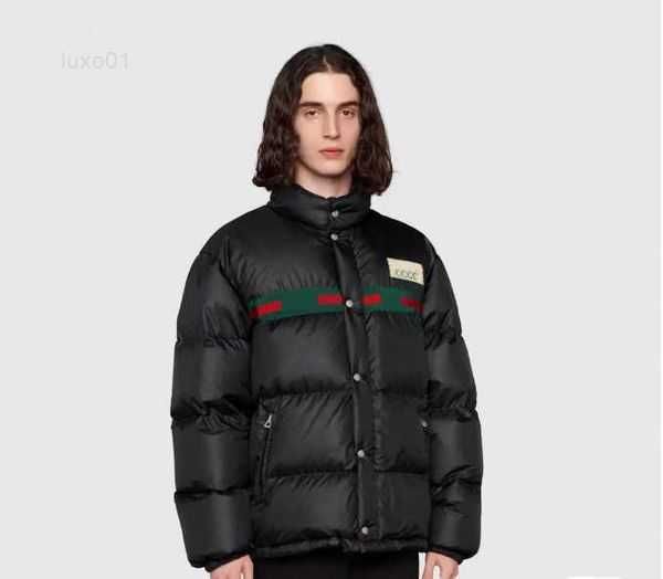 

mens designer luxurious down jacket puffer coats winter stylist coat parka hooded thick womens feather windproof outerwear cold protectionw1, Black