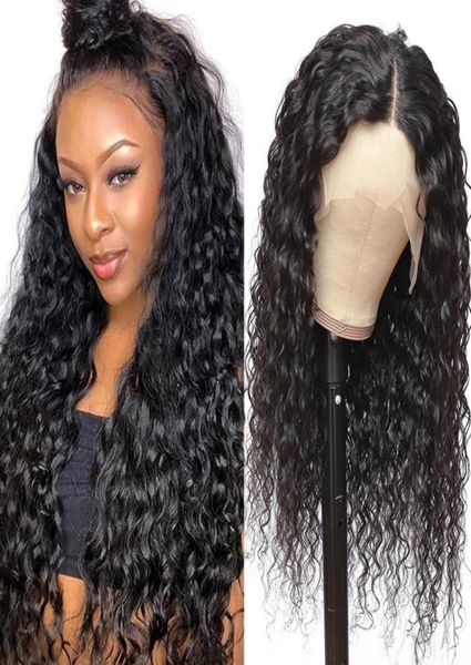 

gagaqueen 13x6 lace front wig brazilian water water lace frontal wigs 250 density curly human hair wig for women pre plucked1537962, Black;brown