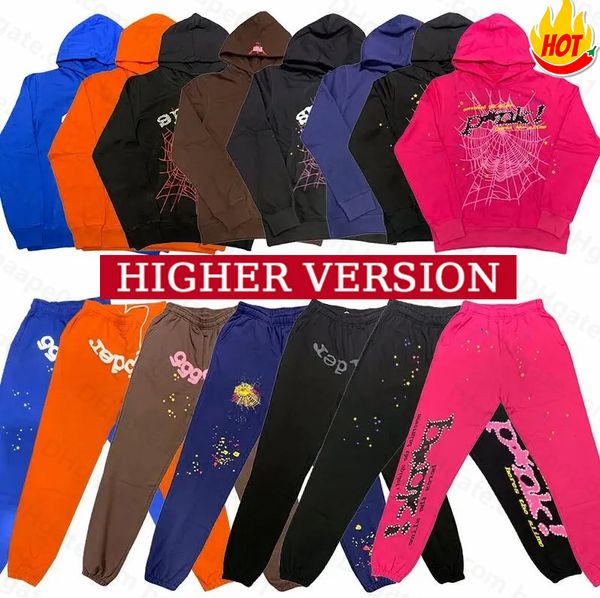 

mens designer sweater sp5der womens hoodie 555555 angel hoodie men women heavy fabric spider web sweatshirts pullover x0ke# s-xxl, Black