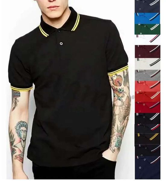 

a1 fashion-men classic fred polo shirt england perry cotton short sleeve new arrived summer tennis cotton polos white black s-3xl