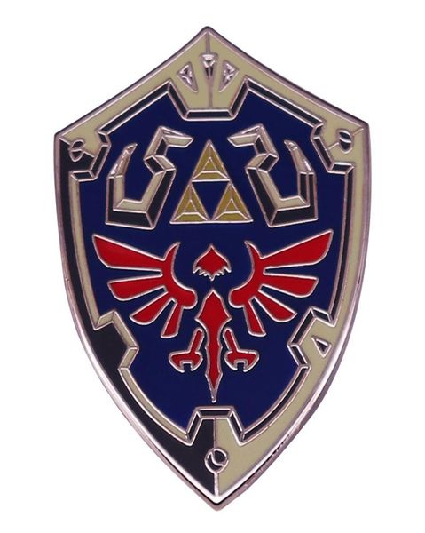 

breath of the wild link brooch pins enamel metal badges lapel pin brooches jackets jeans fashion jewelry accessories game brooch9467376, Blue