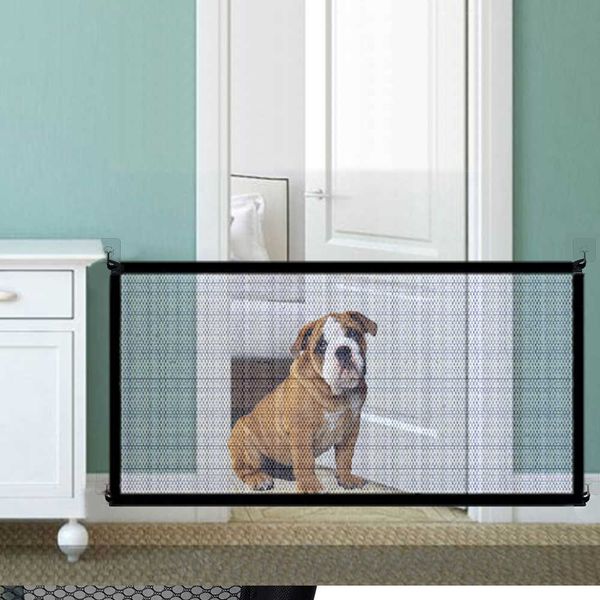 

car barriers new barrier fences portable folding breathable mesh dog gate pet separation guard isolated dogs baby safety fence r230815
