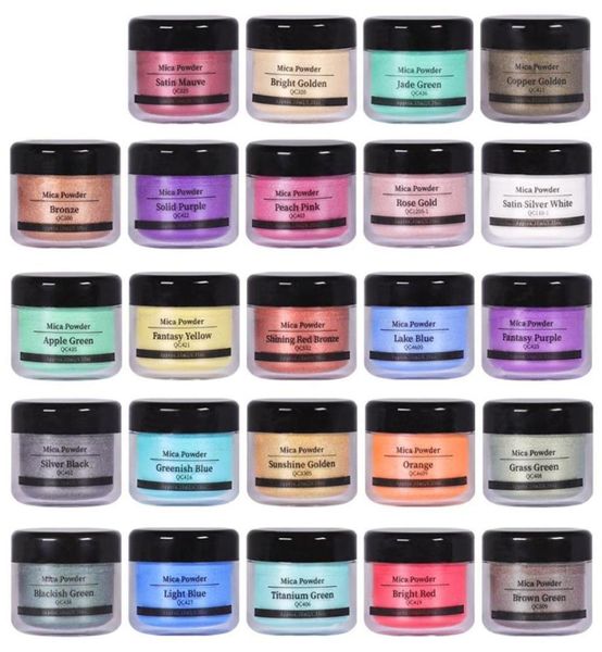 

biutee 24color 035oz lip mica powder pigment for lips gloss diy nail art cosmetics glitter color pure pearl epoxy resin3882628, Silver;gold