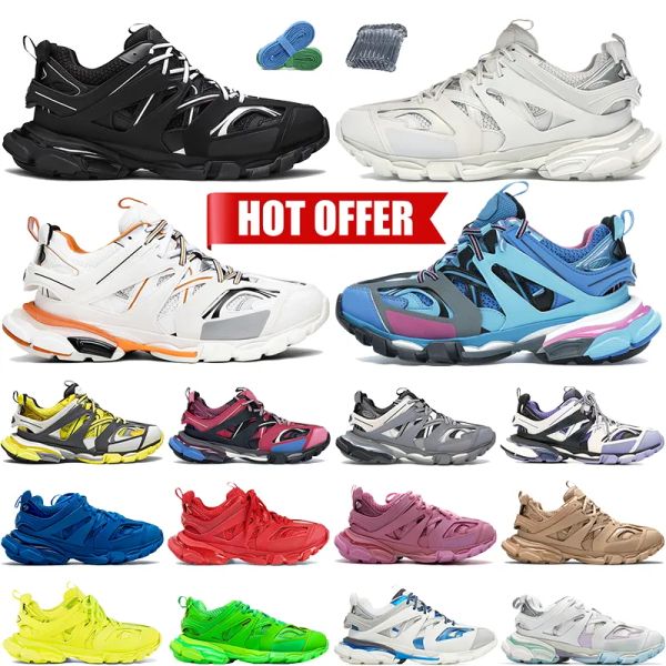 

with led light luxury balacaigas designer shoes for men women track 3 3.0 casual sneakers triple s platform sneaker womens mens trainers vfs, Black