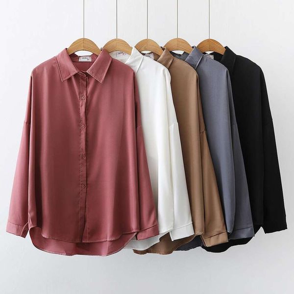 

womens shirt autumn style retro design long sleeved fashionable thin top, White
