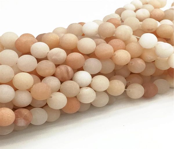 

matte peach aventurine beads 8mm 10mm round beadswhole gemstone beads155inchfull strand hole 1mm5230177, Green;white