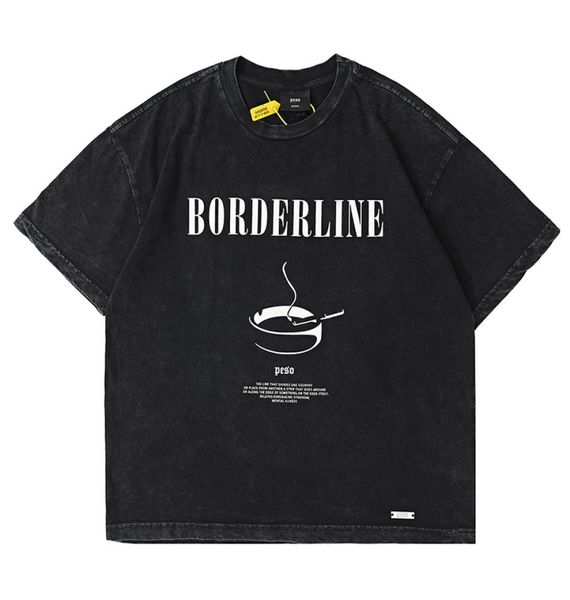 

usa europe germany ashtray print vintage t shirt high street tee spring summer skateboard men women streetwear tshirt7965487, White;black