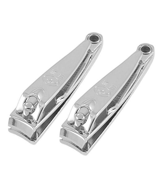 

whole2pcs finger care sharp metal fingernail nail clippers cutters scissor manicure trim tool 822238053013