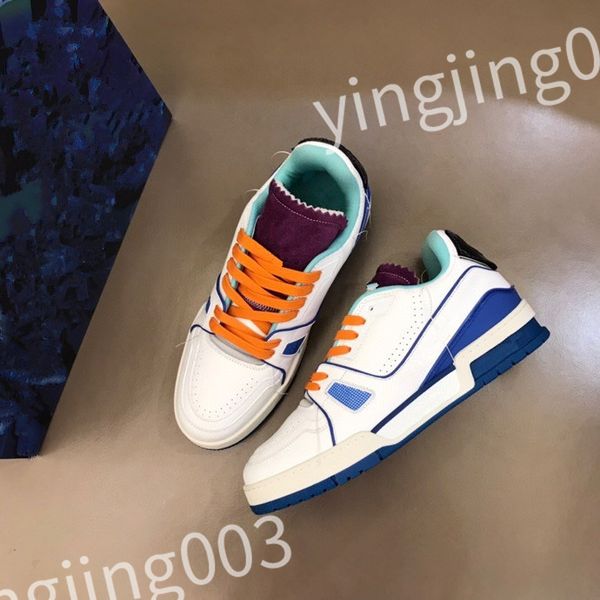 

2023 designer womens casual outdoor running shoes reflective sneakers vintage leather womens and men trainers fashion derma casual shoes rd1, Black