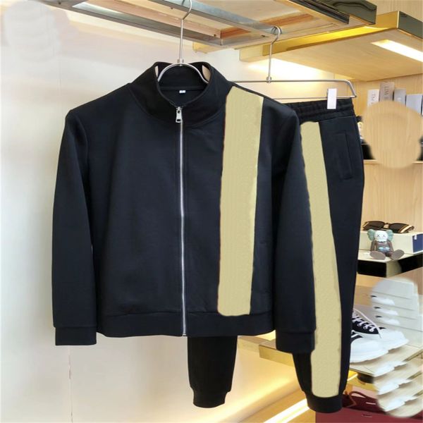 

mens tracksuit designer tracksuit sports suit sweatshirt casual suit womens sportswear coat mens casual jacket sports jogging pants-rt2, Gray