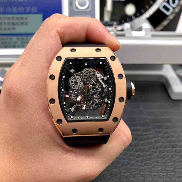 

watch designer luxury mens mechanical richa milles business leisure rm055 fully automatic mei gold case tape trend men swiss movement es