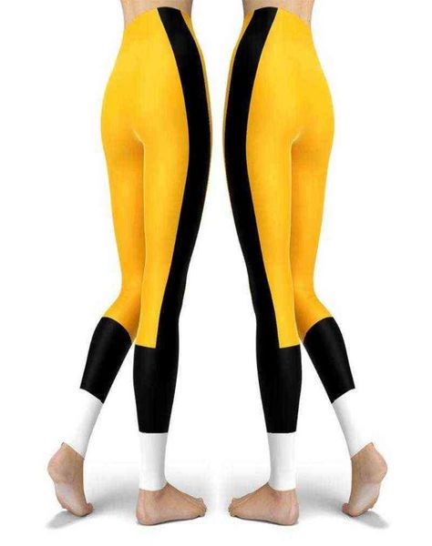 

jigerjoger yoga pants sport leggings hockey team football cb men leggins gym workout pant yellow black white patches6742910