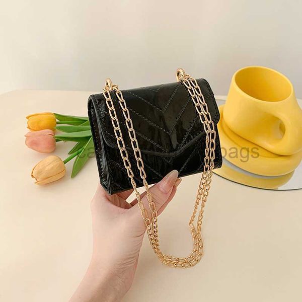 

cross body women's bag 2023 spring new korean fashion chain one shoulder crossbody bag personalized casual simple small square bag cait