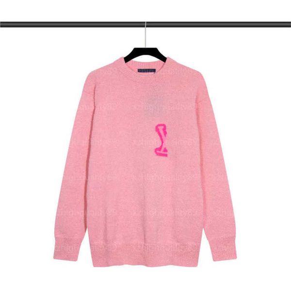 

knitted sweaters womens designer sweater fall knitwear long sleeve crew neck letter embroidery soft comfort sweatshirt knit sweater women 55, White;black