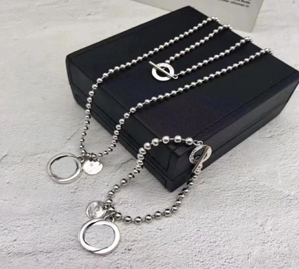 

925 sterling silver bracelet new simple personality jewelry set necklace silver charm necklaces supply necklace set553872201