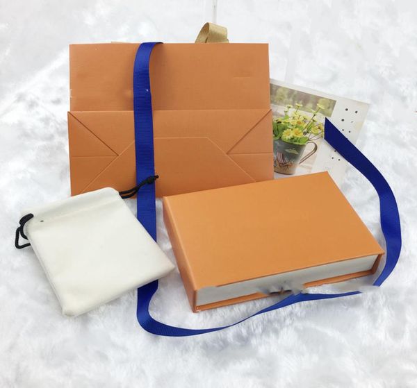 

orange gift drawer boxes drawstring cloth bags display retail packaging for fashion jewelry necklace bracelet earring keychain pen4689395, Black;white