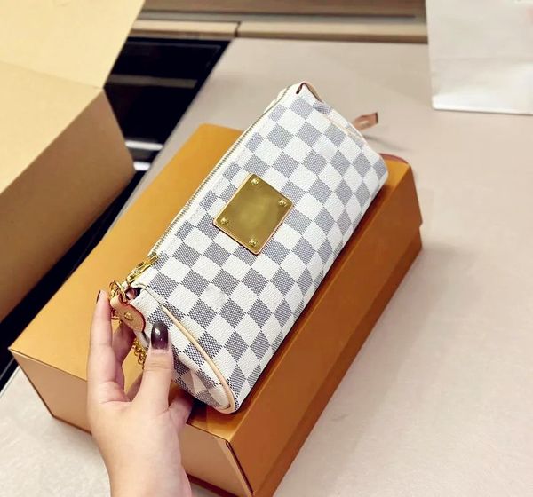 

luxurys designer bag shoulder bag designer crossbody bags fashion white checkerboard genuine leather bag luxurys handbags womens purse shoul