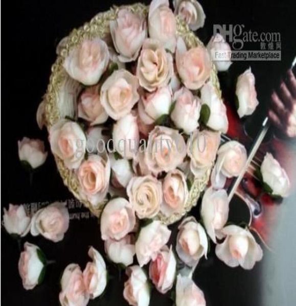 

100pcs creamy roses artificial silk flower heads wedding bridal bouquet decoration 118quot4298386