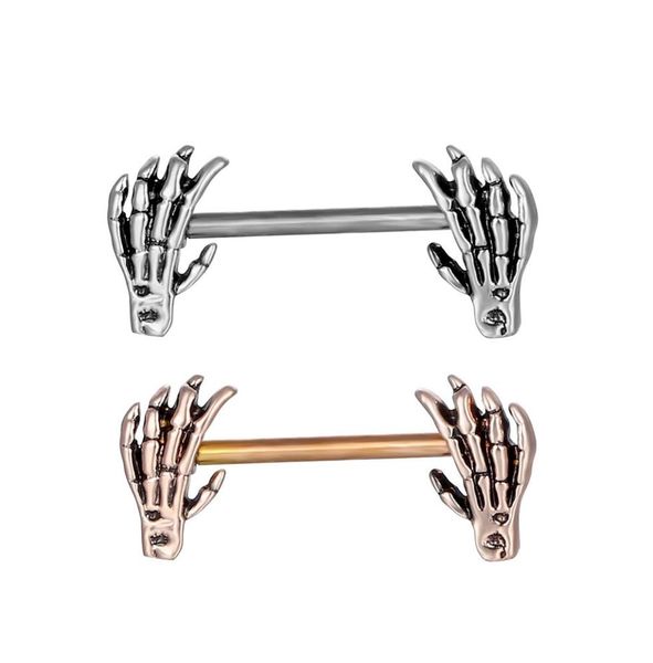 

d1001 hand nipple ring mix colors01234567891011121623711, Silver