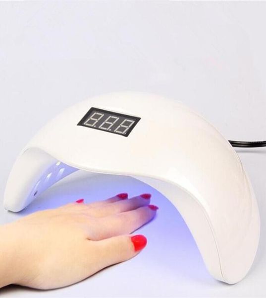 

48w dual uv led nail lamp nail dryer gel polish curing light with bottom 30s60s timer lcd display4404745