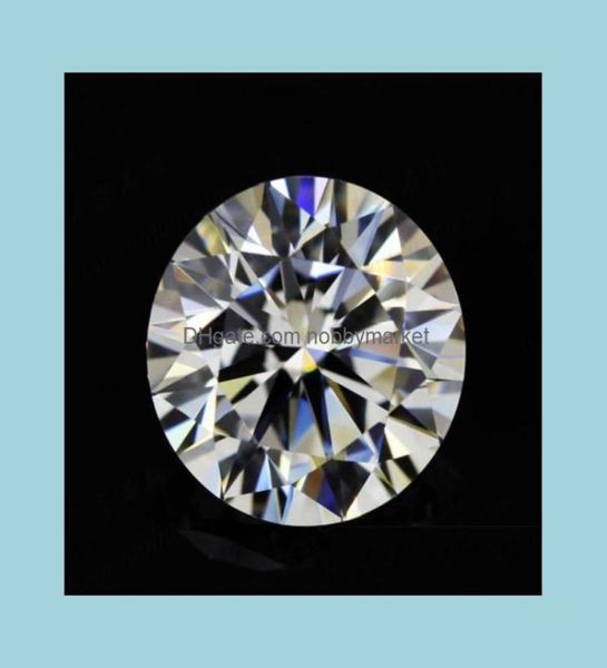

loose diamonds jewelry ef color moissanite round cut diamond with box and certification for rings vs1 gemstones excellent pass tes3237837, Black