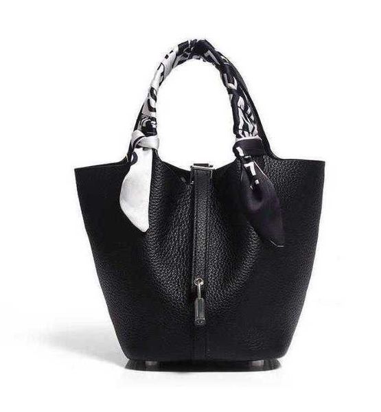 

women totes picotin women's luxury bags h family leather vegetable basket children tc layer cow bucket bag senior portable c884