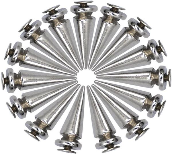 

tsunshine 25mm dull silver metal bullet tree spikes and studs leather craft accessories metals diy jewelry18454048200, Black