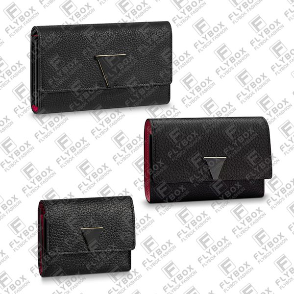 

m62157 m61248 m68587 3 size capucines wallet coin purse credit card holders key pouch women fashion luxury designer fast delivery, Red;black