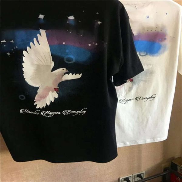 

mens casual t shirt designers men s clothing black white tees short sleeve women's printed hip hop streetwear tshirtsgaobiao02, White;black