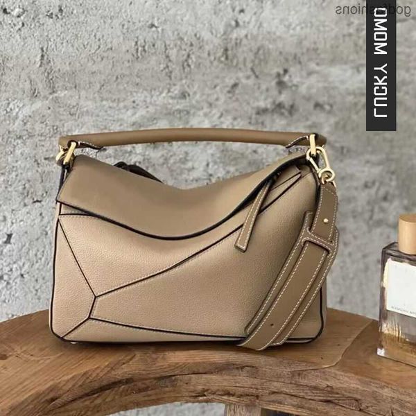 

designer puzzles bags women's new wide shoulder strap crossbody bag women's shoulder handbag versatile geometric bag small square