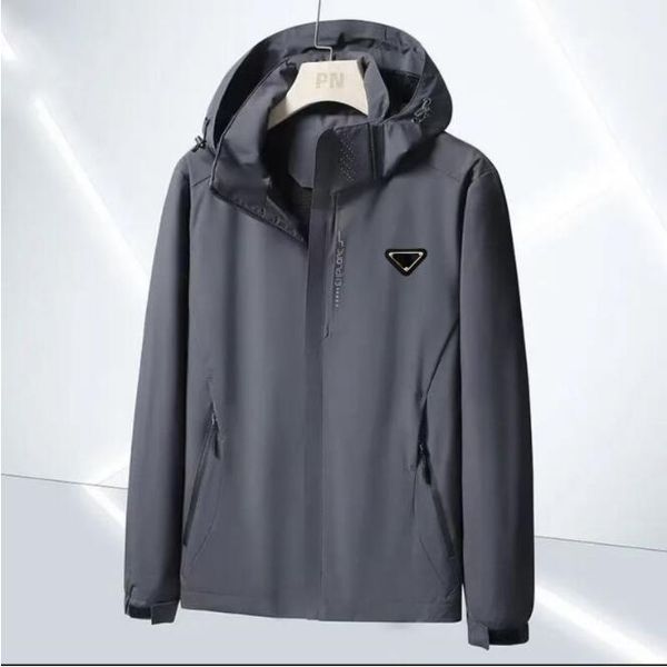 

designer men's jackets hoodies outerwear windbreakers fashion men women hooded coat long sleeves luxury jacket with zippers letters out, Black