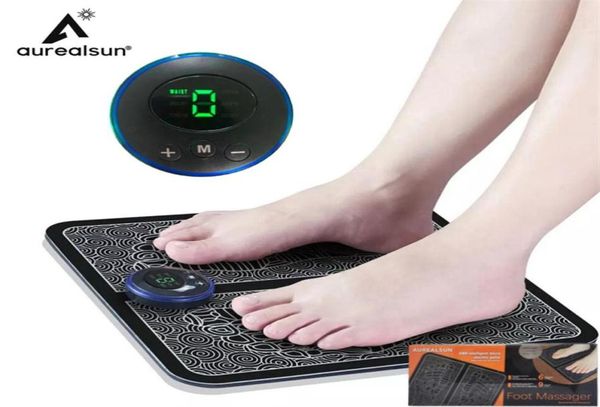 

tens fisioterapia foot massager mat massageador pes muscular electric ems health care relaxation terapia fisica massage salud290r8143808