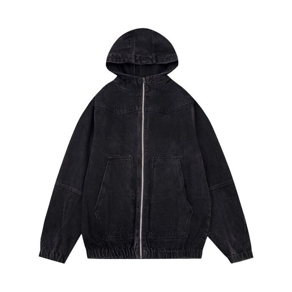 

men's plus size outerwear & coats new fashion long sleeve denim coat high street designer jacket for men and women c4-00, Black;brown